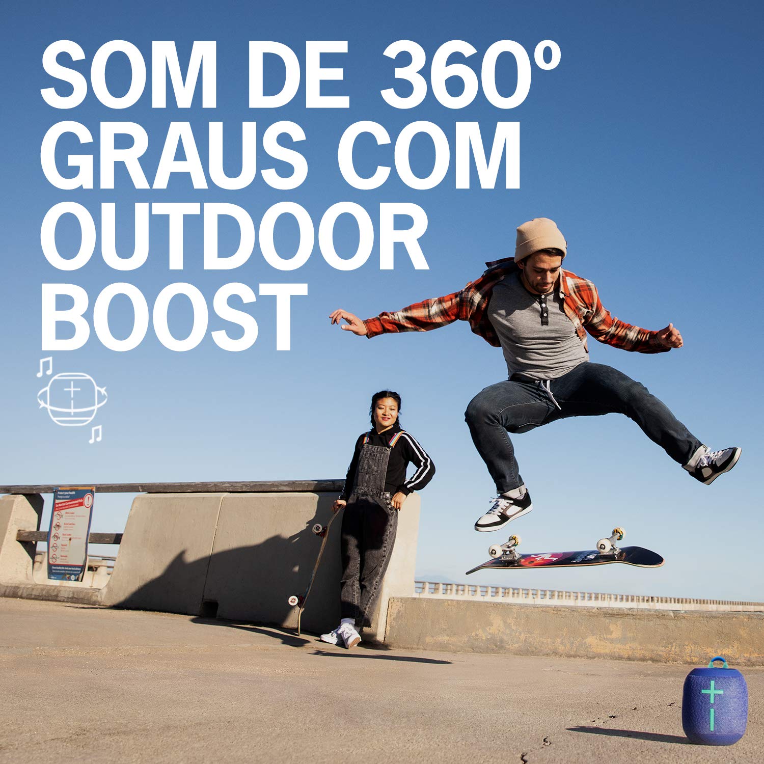 Caixa de Som Bluetooth Ultimate Ears WONDERBOOM 2 Portátil, À